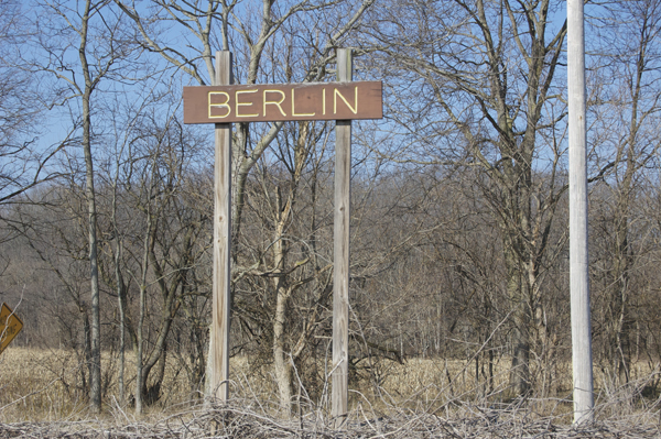 Sign designating the Berlin Locks