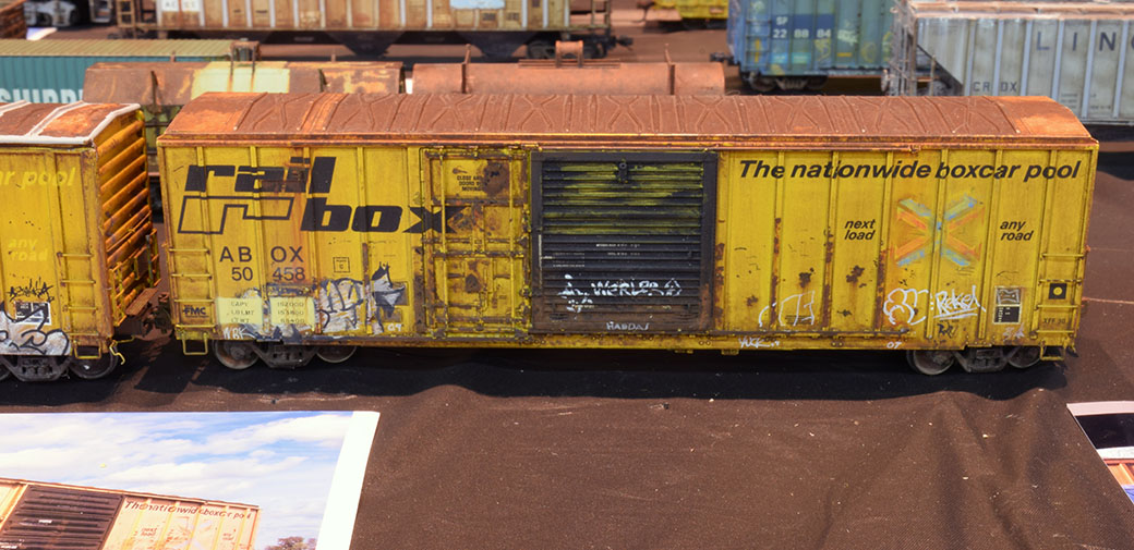 Weathered box car by Butch Eyler 