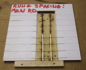 Placing the rungs